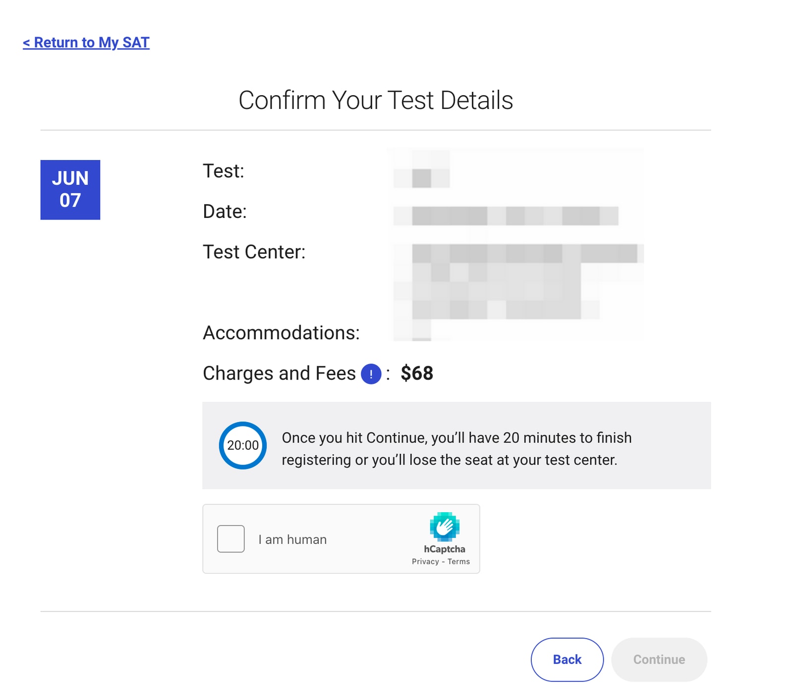 SAT register